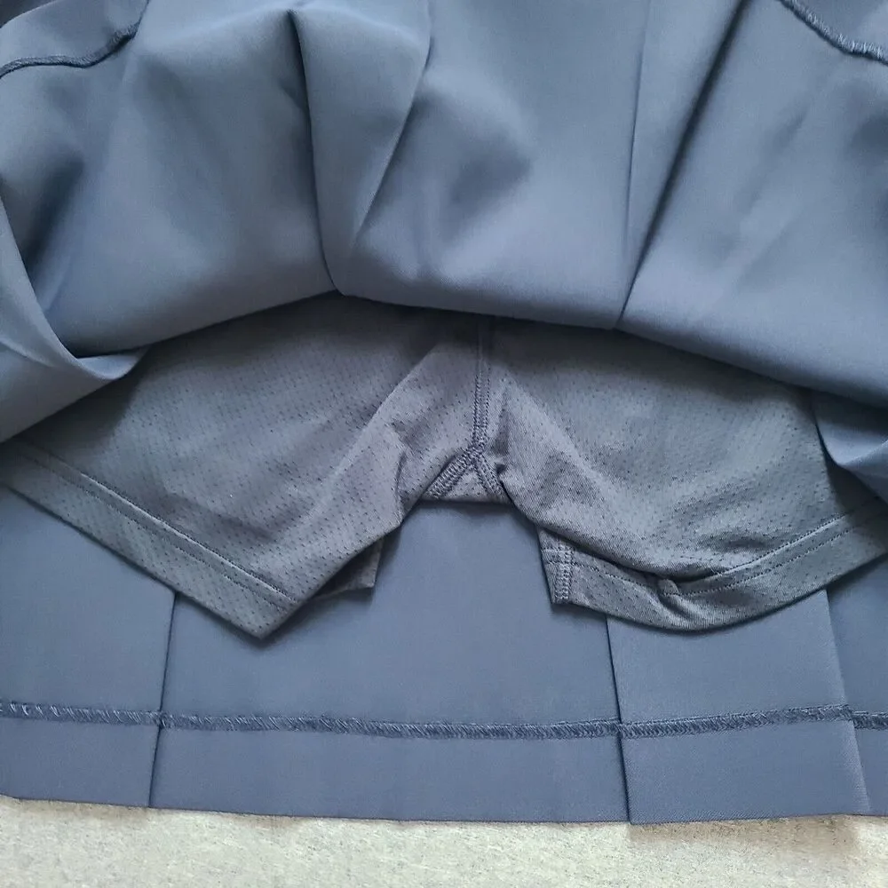 Tory Burch Sport Twill Skort Sz 14 Navy Blue Tennis Skirt Pleaded new